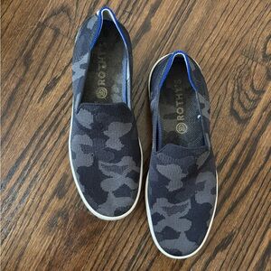Rothy’s original sneaker gray camo slip on sneakers size 9.5